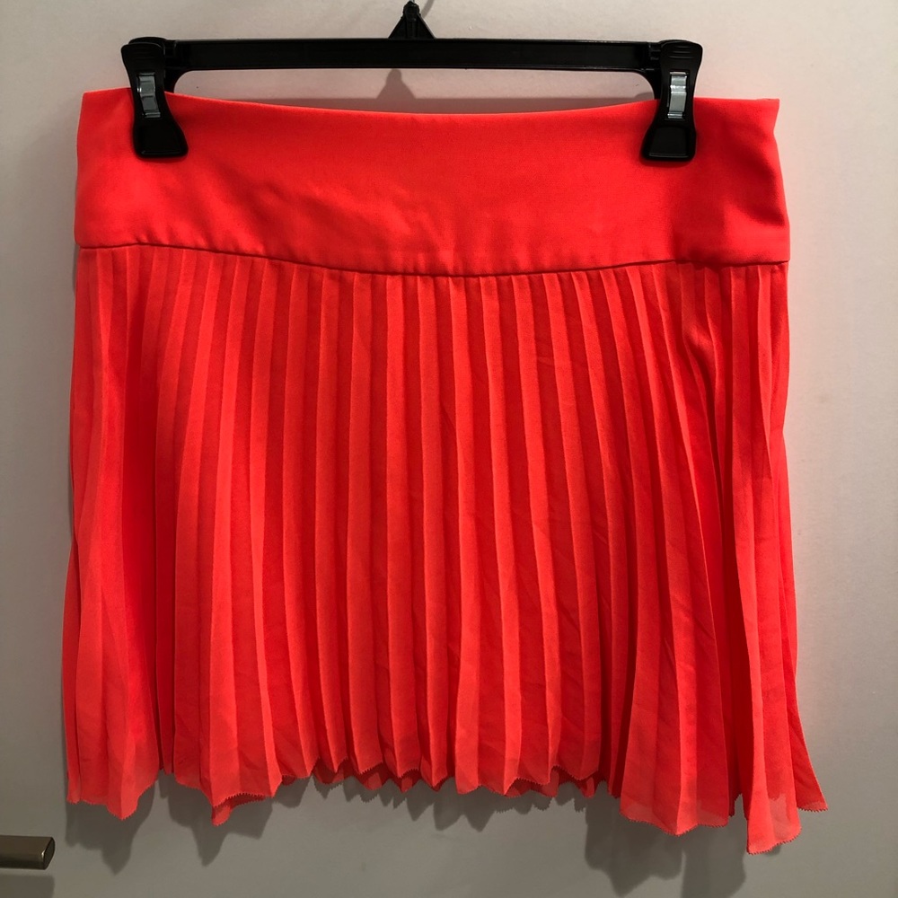 Express Coral Above the Knee Skirt